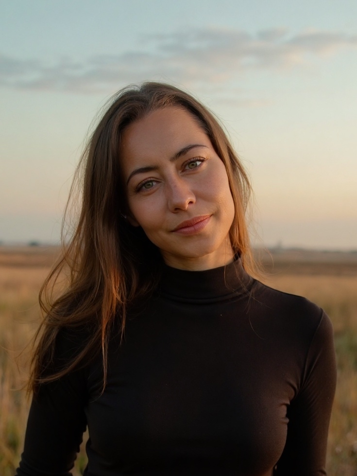 Franziska Kelch in warmem Licht — Visionärin für natürliche Gesundheit